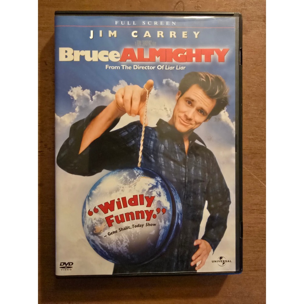 Bruce Almighty (DVD, 2003), Jim Carrey, Full Screen, Good Condition